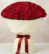 Букет 101 Красная роза Милано в Ивановское