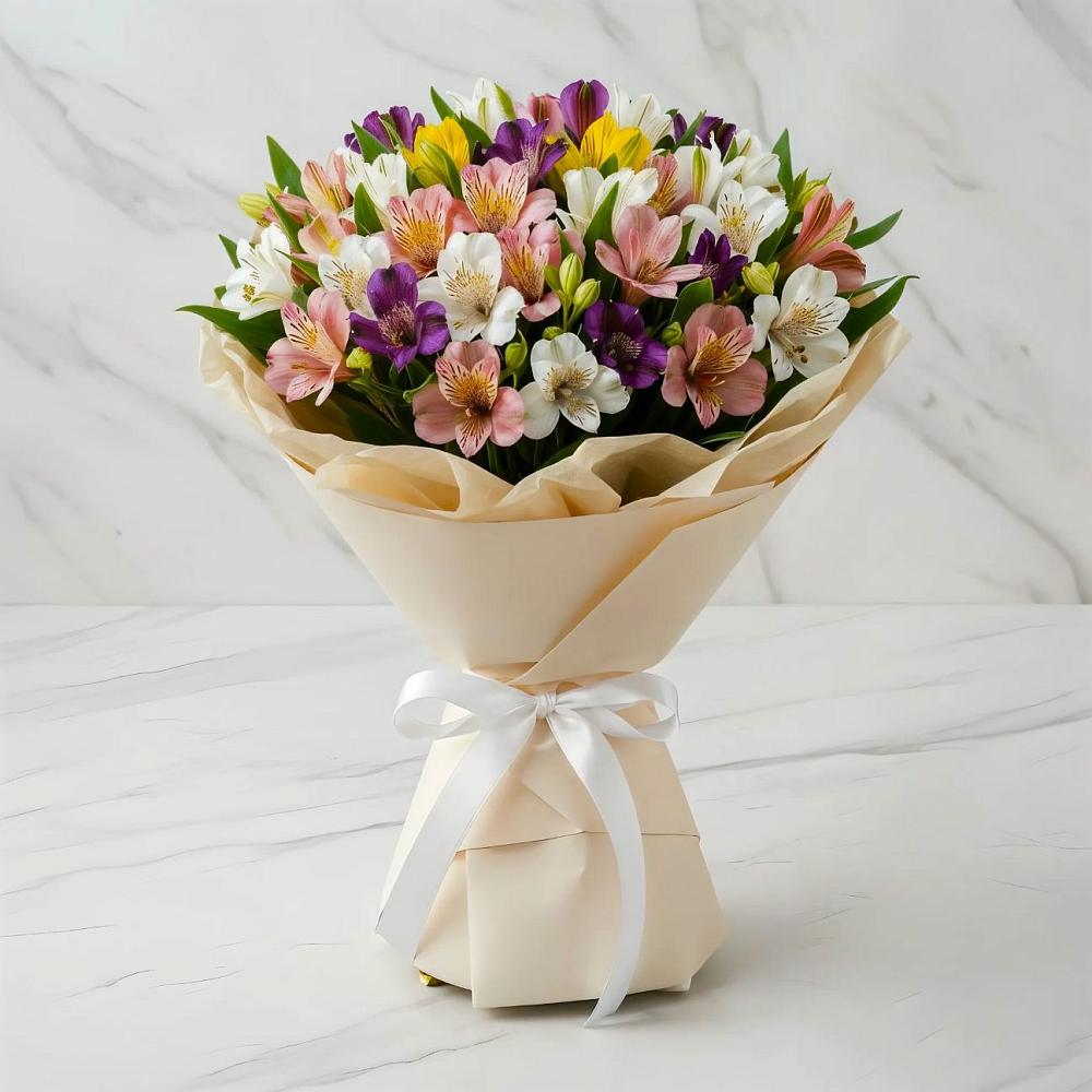 Букет цветов из: Альстромерии в Ивановское