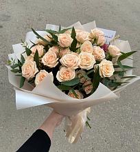 Букет Кремовые розы Латте #REPLACE_PRED# Ивановское