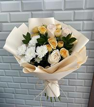 Букет цветов из:  Розы и Хризантемы в Ивановское