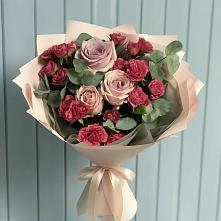 Букет цветов из:  Гвоздики и Розы в Ивановское