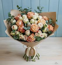 Букет цветов из:  Альстромерии и Розы в Ивановское