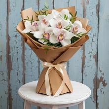 Букет цветов из:  Орхидеи и Розы в Ивановское
